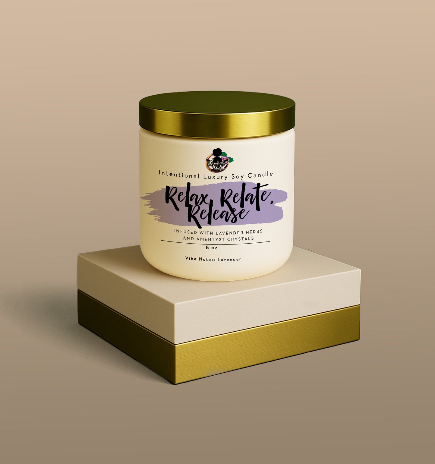 Relax, Relate, Release 8 oz Luxury Intentional Candles