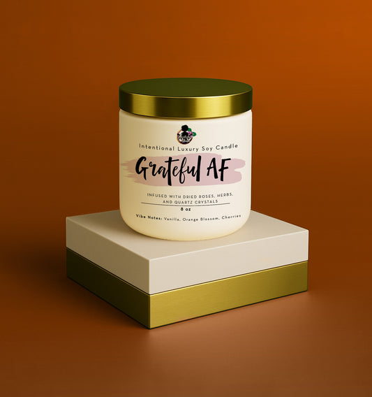 Grateful AF-8 oz Luxury Intentional Candles