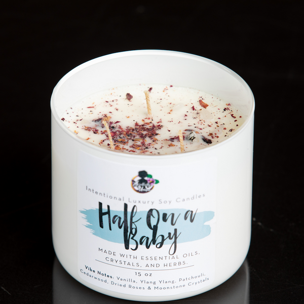 Half On a Baby-3-Wick Luxury Intentional Candles
