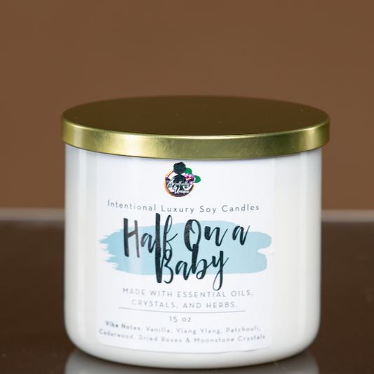 Half On a Baby-3-Wick Luxury Intentional Candles