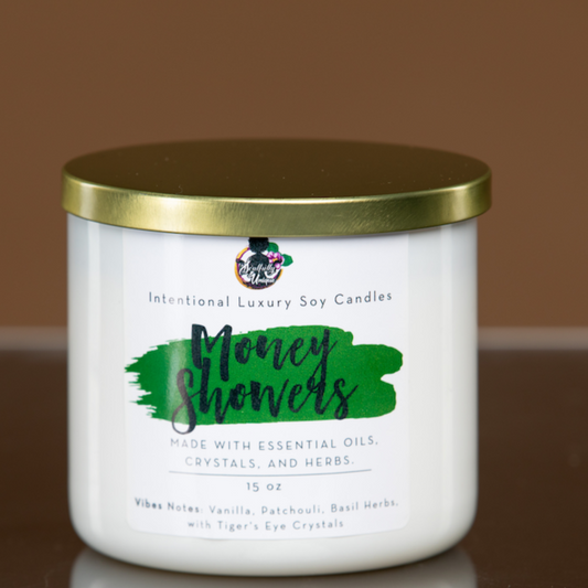 Money Showers-3-Wick Luxury Intentional Candles